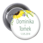 PRZYPINKA kotylion personalizowana Kolekcja Słoneczniki