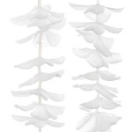 Dekoracja wisząca na salę weselną białe kwiaty