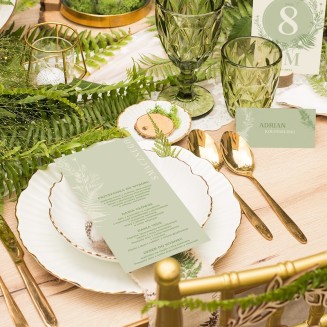 WINIETKA na stół weselny personalizowana Leśna Paproć