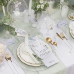 Aranżacja stołu weselnego inspirowana kolekcją Ślubny Eukaliptus