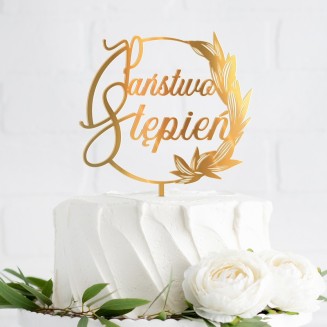 MIÓD personalizowany upominek dla gości Białe Kwiaty (+etykieta)