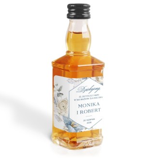 Etykiety do dekoracji buteleczek do mini whisky Jack Daniels.