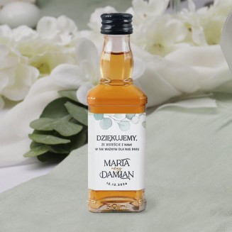 Etykiety do udekorowania buteleczek mini whisky Jack Daniels