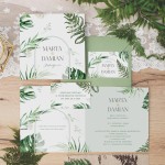 ZAPROSZENIE ślubne personalizowane Botanica