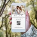 PODZIĘKOWANIE elektroniczne na ślub ze zdjęciem Pary Młodej i kodem QR