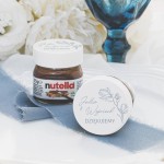 NUTELLA drobne podziękowanie dla gości na wesele Dusty Blue