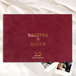 Wyjątkowy album welurowy na zdjęcia wklejane z personalizowanym napisem