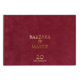 Ekskluzywny album welurowy na zdjęcia wklejane, idealny na pamiątkę rocznicy