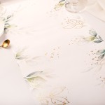 BIEŻNIK Obrus Elegancka Dekoracja Na Stół Ze Złoceniami 28cm x 2,75m