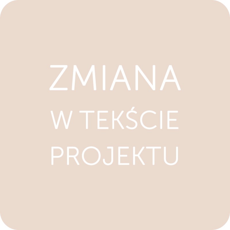 Zmiana w tekście projektu - dodaj swój własny tekst!