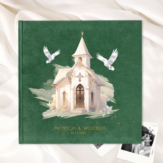 Welurowy album ślubnmy
