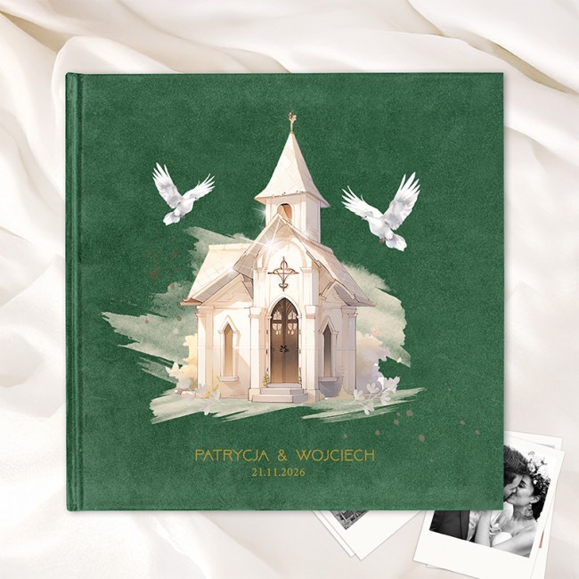 Welurowy album ślubnmy Welurowy album ślubnmy