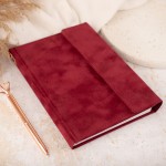 Ekskluzywny NOTES Welurowy ze Złoceniem Prezent Dla Niej