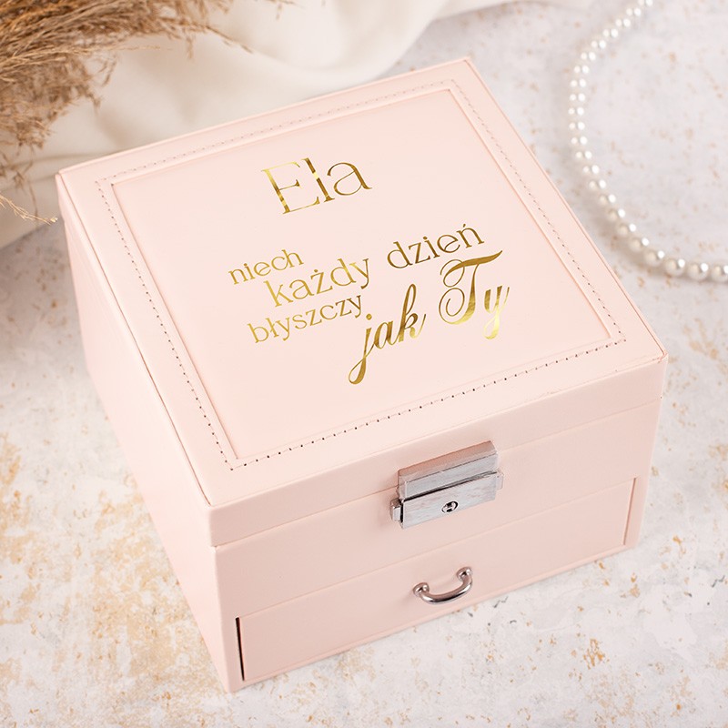 SZKATUŁKA na Biżuterię Elegancki Prezent dla Kobiety