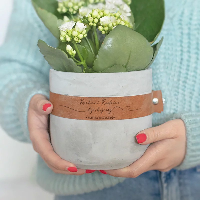 Doniczka ceramiczka z personalizacja