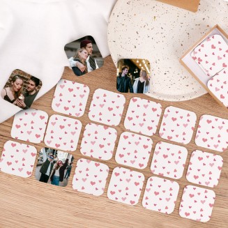 Personalizowana Gra MEMORY ze Zdjęciami Prezent Dla Partnerki