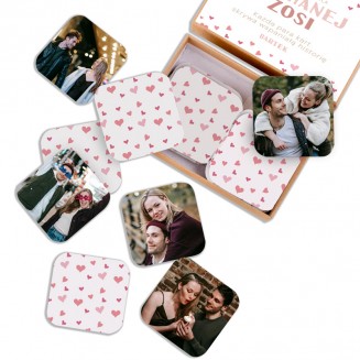 Personalizowana Gra MEMORY ze Zdjęciami Prezent Dla Partnerki