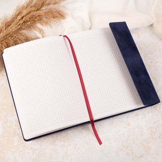 Welurowy notes z imieniem prezent dla świadka