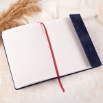 Welurowy notes z imieniem prezent dla świadka