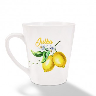 KUBEK dla Kobiety z Motywem Cytryny