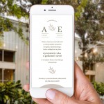 Elektroniczne zaproszenie w stylu rustykalnym na ślub