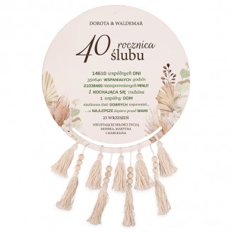 ŁAPACZ snów Wyjątkowy prezent z dedykacją na rocznicę ślubu