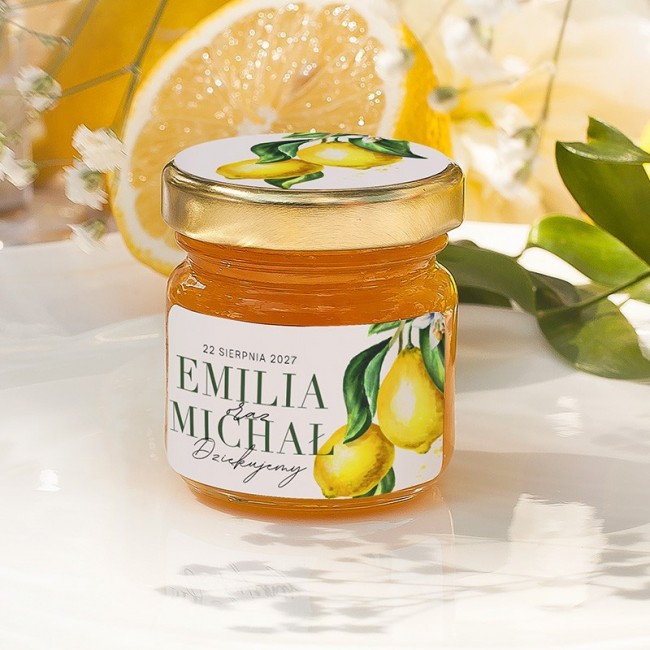 MIÓD personalizowany Słoneczna Cytryna (+etykieta)