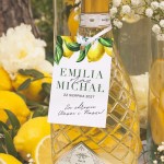 ZAWIESZKI na wódkę personalizowane Słoneczna Cytryna 10szt