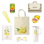 ZESTAW Akcesoria z Motywem Cytryny Prezent Dla Kobiety