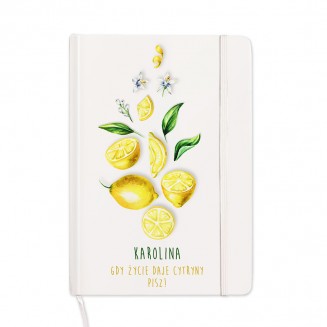 ZESTAW Akcesoria z Motywem Cytryny Prezent Dla Kobiety