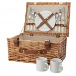 Wiklinowy kosz piknikowy na prezent
