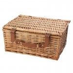 Kosz wiklinowy na piknik z wyposażeniem