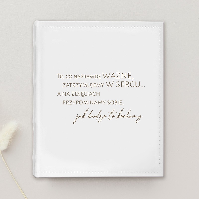 Album na kolekcjonowanie wspomnień.