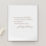 Album na kolekcjonowanie wspomnień.