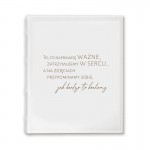 Album na zdjęcia wklejane z półpergaminem.