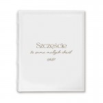 Album z jasną okładką za zdjęcia.