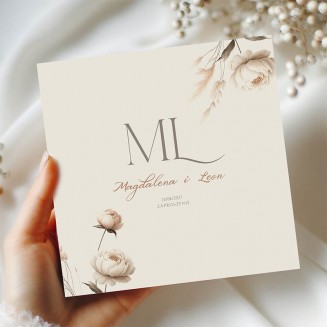 Zaproszenie ślubne w stylu boho