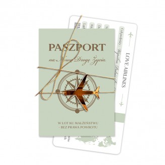 Kartka dla podróżniczej pary.