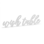 Drewniany NAPIS Wish Table Dekoracja na Stół 40cm