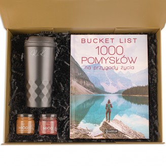 Oryginalny prezent z książką i termokubkiem