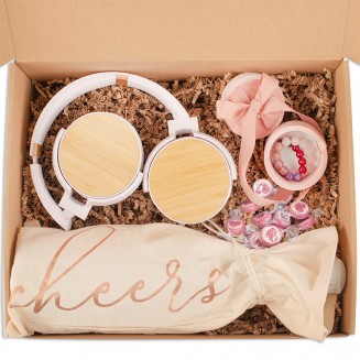 Zestaw dla niej z eleganckimi słuchawkami w pudełku