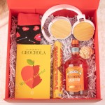 Elegancki zestaw dla kobiety w czerwonym pudełku