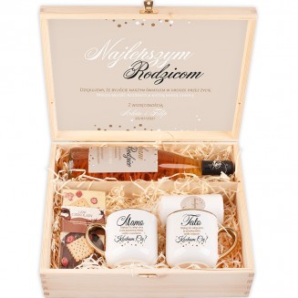 SKRZYNKA dla Rodziców Elegancka Z KUBKAMI