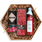 ZESTAW elegancki prezent w pudełku heksagon