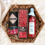 ZESTAW elegancki prezent w pudełku heksagon