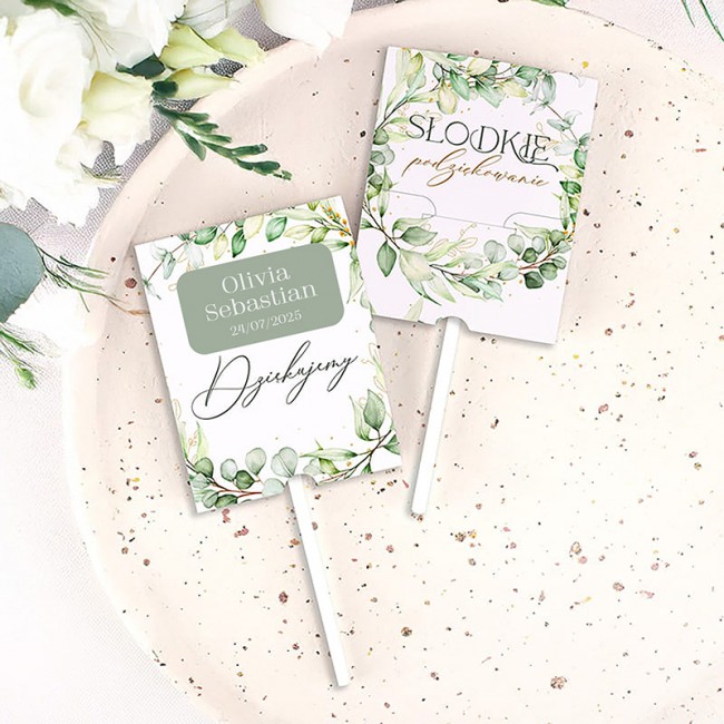 LIZAKI + Kartoniki Słodkie Podziękowanie Dla Gości na Wesele 10szt