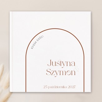 Księga gości minimalistyczna na ślub