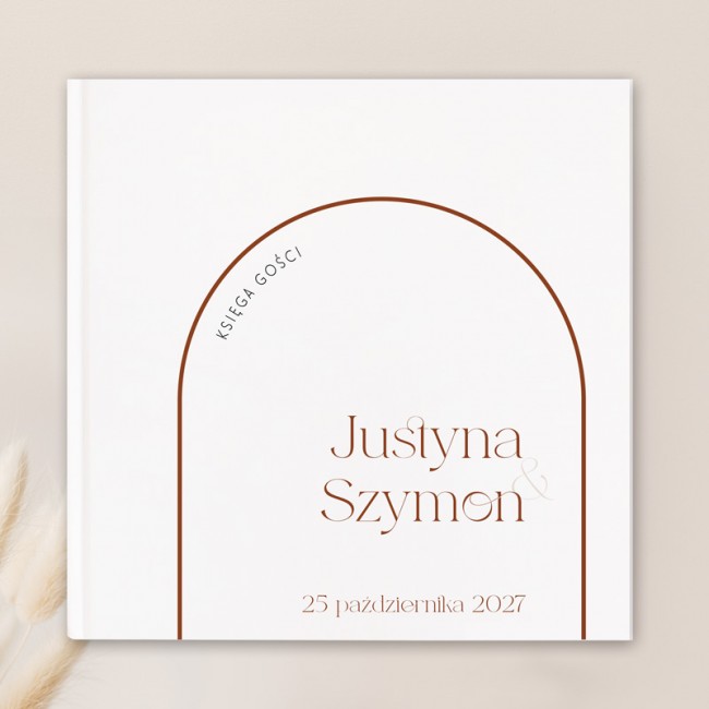 Księga gości minimalistyczna na ślub