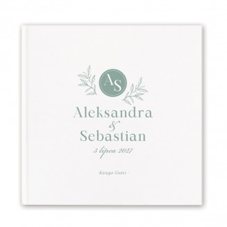 Album kwadratowy na wpisy gości weselnych