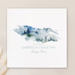 Księga gości na wesele z motywem zimowym